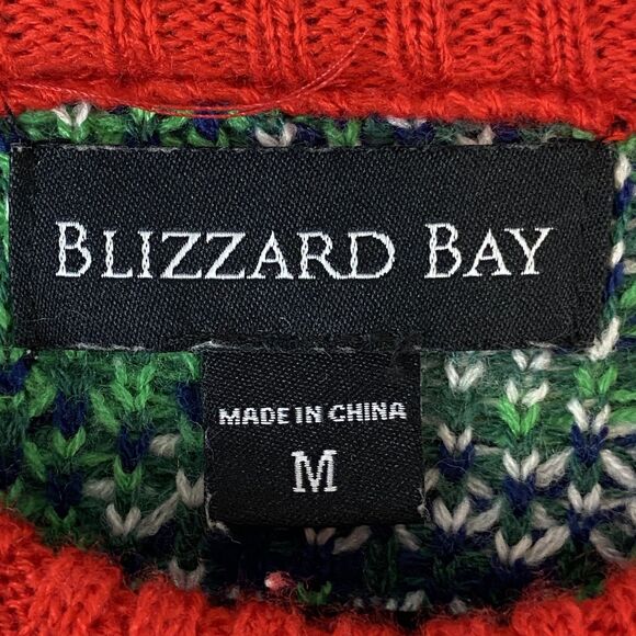 Blizzard Bay Ugly Christmas Sweater Men's Medium‎ Reindeer Beer Holder Drinking - Picture 4 of 7